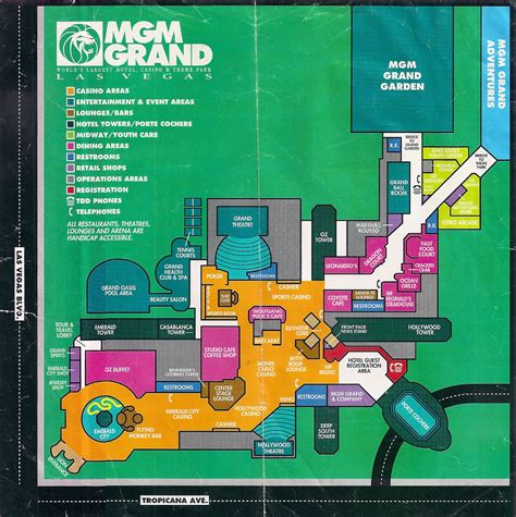 mgm grand las vegas casino map